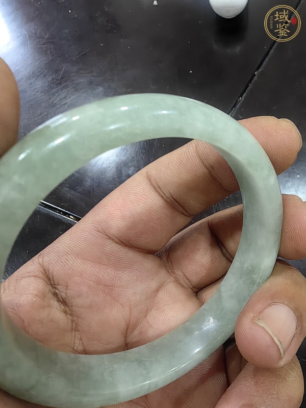 古玩玉器天然翡翠手鐲真品鑒賞圖