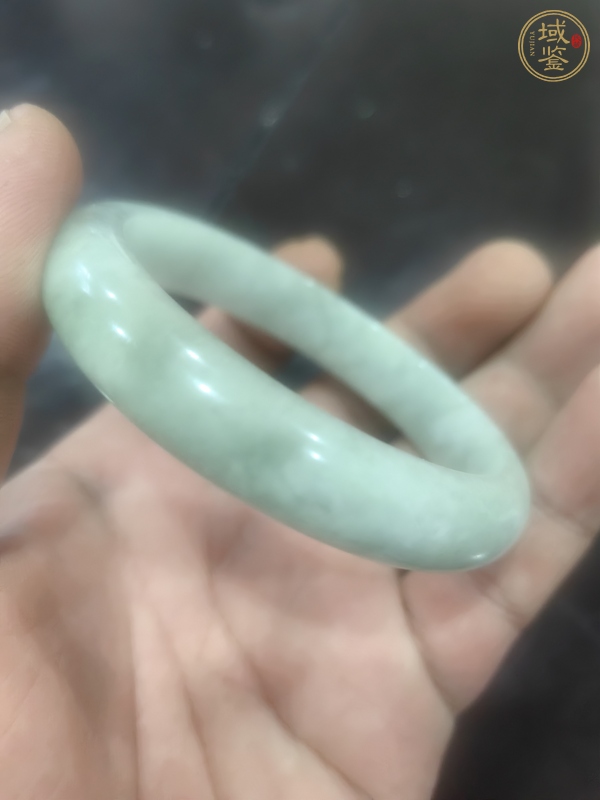 古玩玉器天然翡翠手鐲真品鑒賞圖