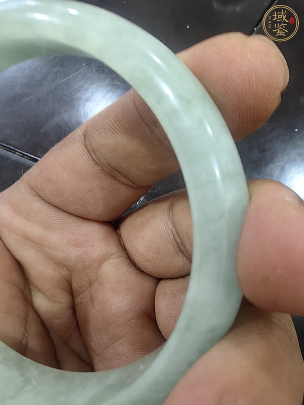 古玩玉器天然翡翠手鐲真品鑒賞圖