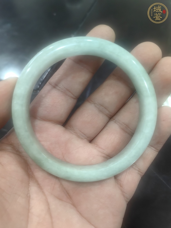 古玩玉器天然翡翠手鐲真品鑒賞圖