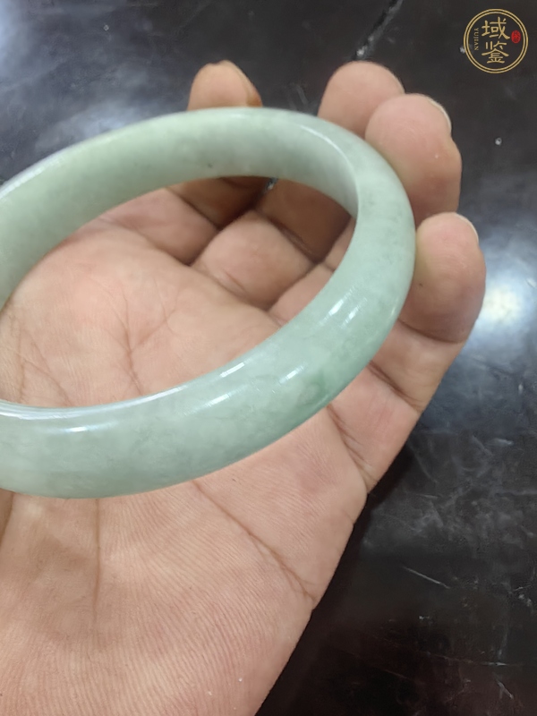 古玩玉器天然翡翠手鐲真品鑒賞圖