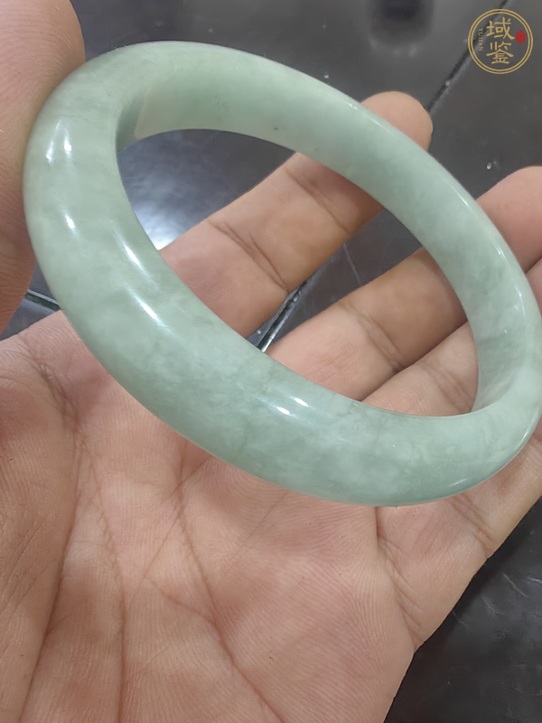 古玩玉器天然翡翠手鐲真品鑒賞圖