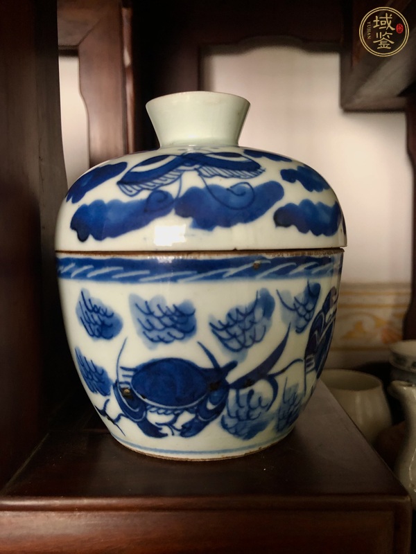 古玩陶瓷青花三甲傳臚圖蓋缸真品鑒賞圖