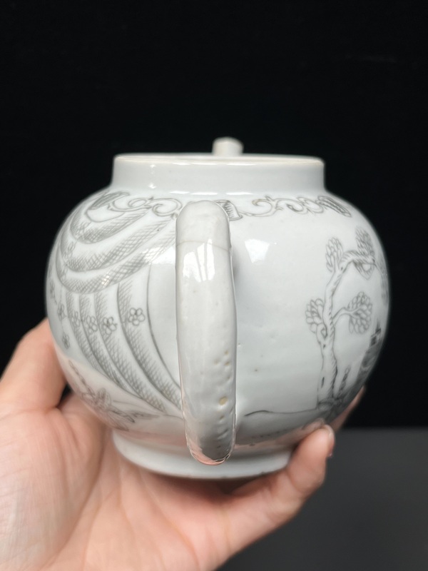 古玩陶瓷外銷茶壺拍賣，當前價格5500元