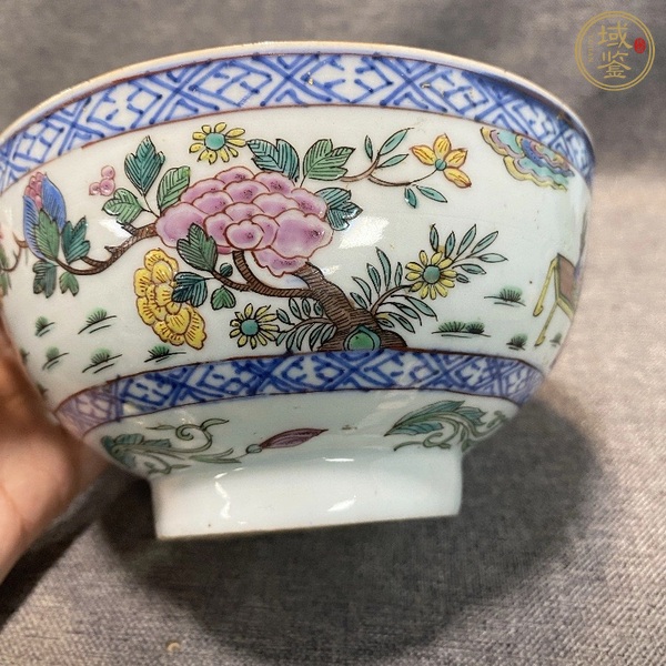 古玩陶瓷青花彩繪碗真品鑒賞圖