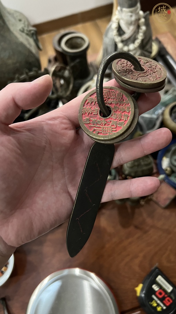 古玩雜項銅師刀法器真品鑒賞圖