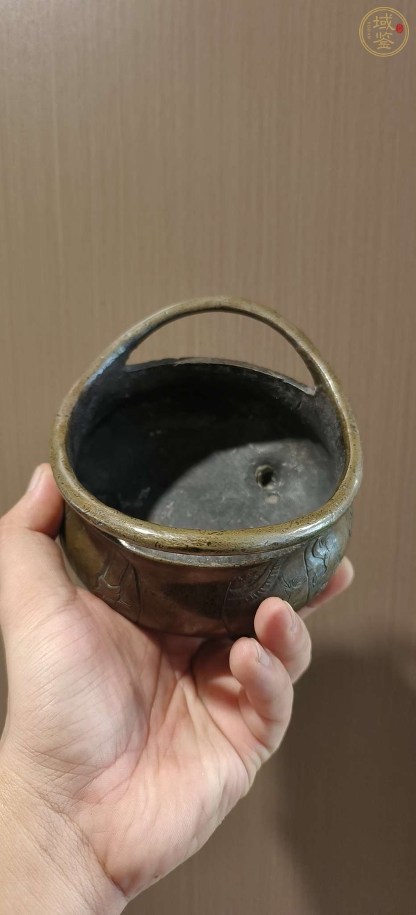 古玩銅器鳳眼爐真品鑒賞圖