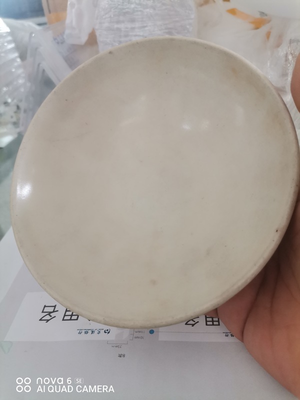 古玩陶瓷白耀州茶盞拍賣,當前價格1800元