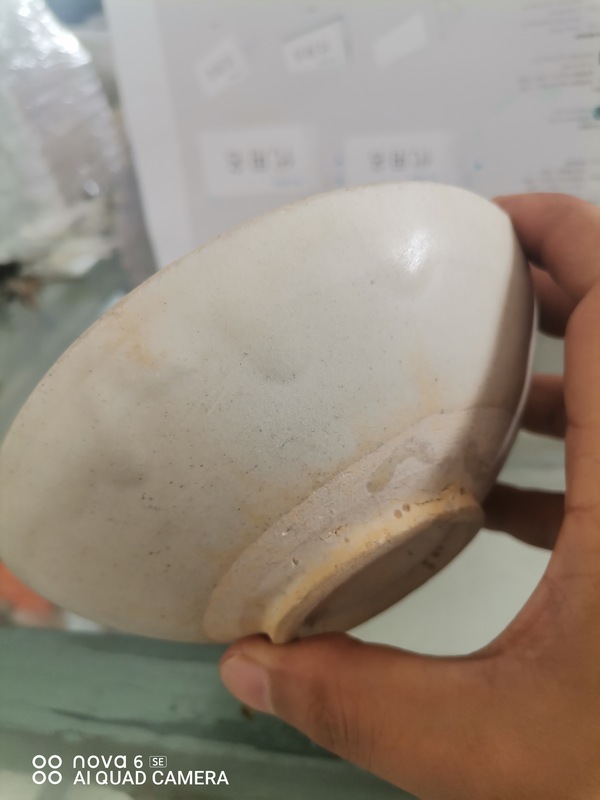 古玩陶瓷白耀州茶盞拍賣,當前價格1800元