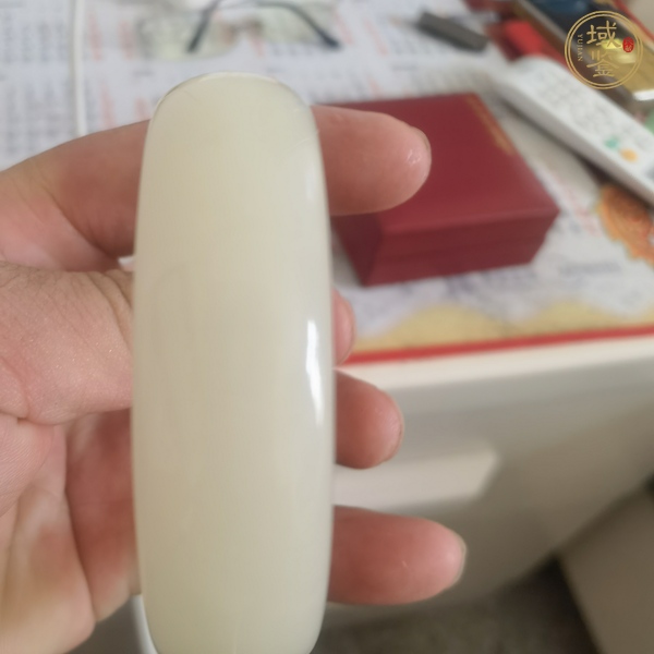 古玩玉器乳化玻璃手鐲真品鑒賞圖