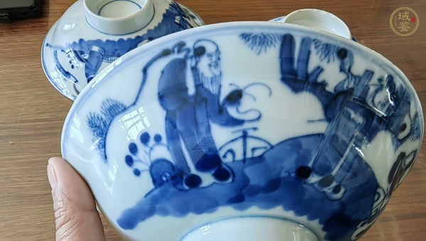 古玩陶瓷青花人物碗真品鑒賞圖