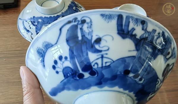 古玩陶瓷青花人物碗真品鑒賞圖
