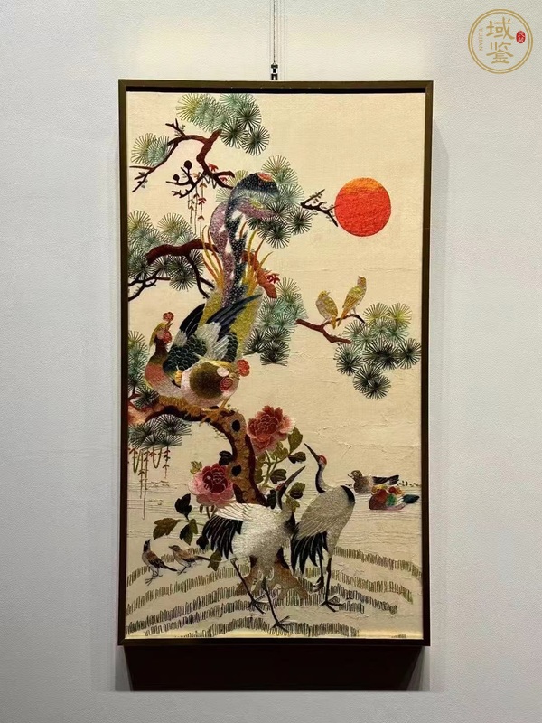 古玩雜項(xiàng)刺繡五倫圖真品鑒賞圖