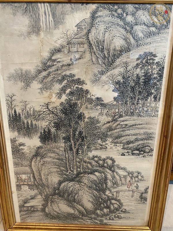 古玩字畫佚名山水真品鑒賞圖