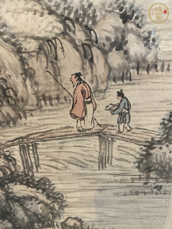 古玩字畫佚名山水真品鑒賞圖