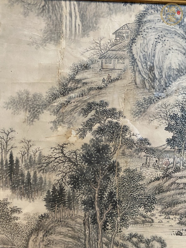 古玩字畫佚名山水真品鑒賞圖