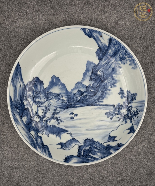 古玩陶瓷青花盤真品鑒賞圖