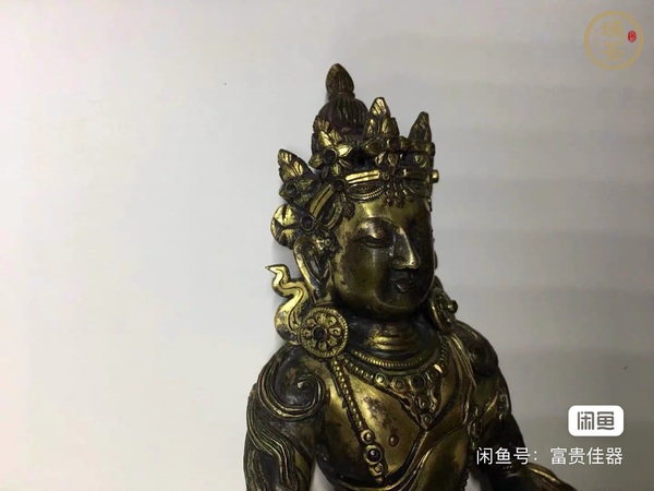 古玩銅器無量壽佛真品鑒賞圖