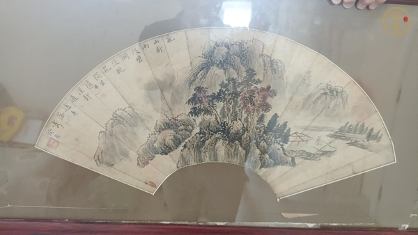 古玩字畫碧澗泛桃花真品鑒賞圖