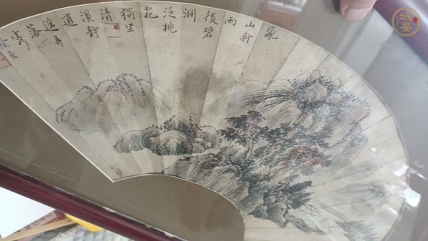 古玩字畫(huà)碧澗泛桃花真品鑒賞圖