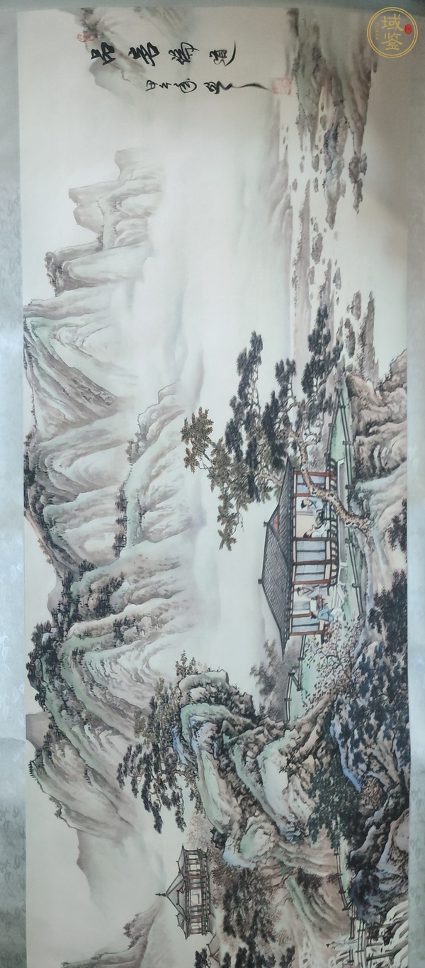 古玩字畫品茗論道真品鑒賞圖