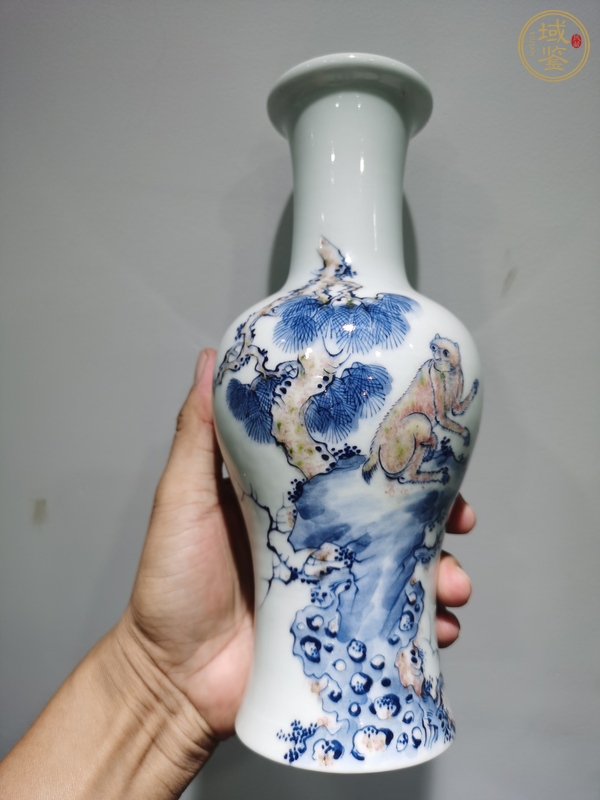 古玩陶瓷青花釉里紅瓶真品鑒賞圖