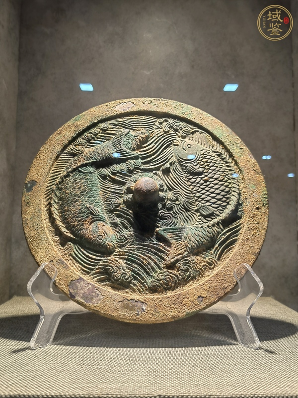 古玩銅器雙魚(yú)鏡真品鑒賞圖