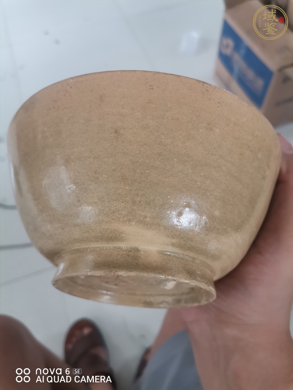 古玩陶瓷越窯青瓷茶碗真品鑒賞圖