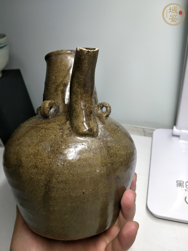 古玩陶瓷褐釉系壺真品鑒賞圖