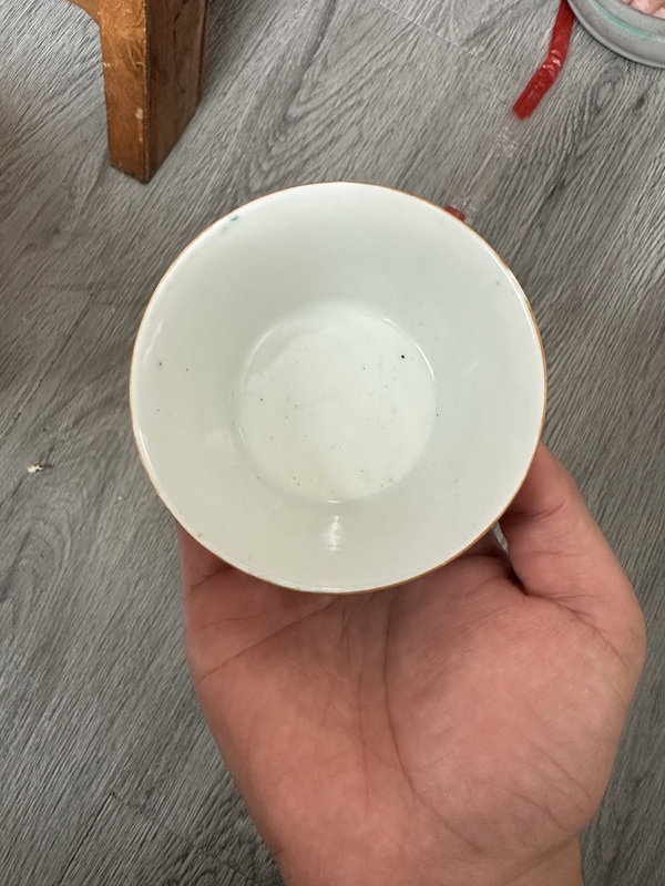 古玩陶瓷粉彩馬蹄杯拍賣，當前價格10000元