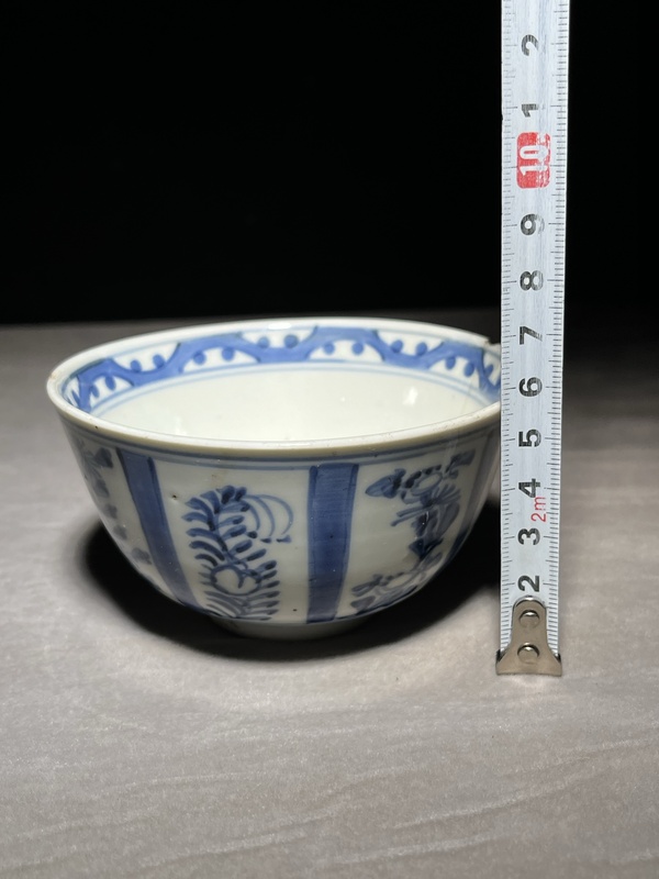 古玩陶瓷青花花卉碗拍賣(mài)，當(dāng)前價(jià)格190元