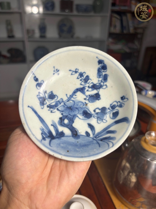 古玩陶瓷康熙青花盤真品鑒賞圖