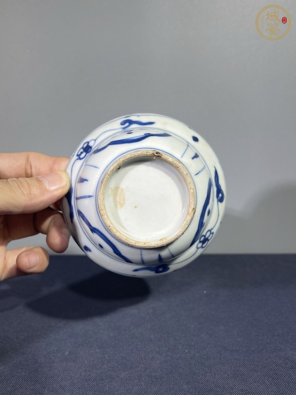 古玩陶瓷青花折沿杯真品鑒賞圖