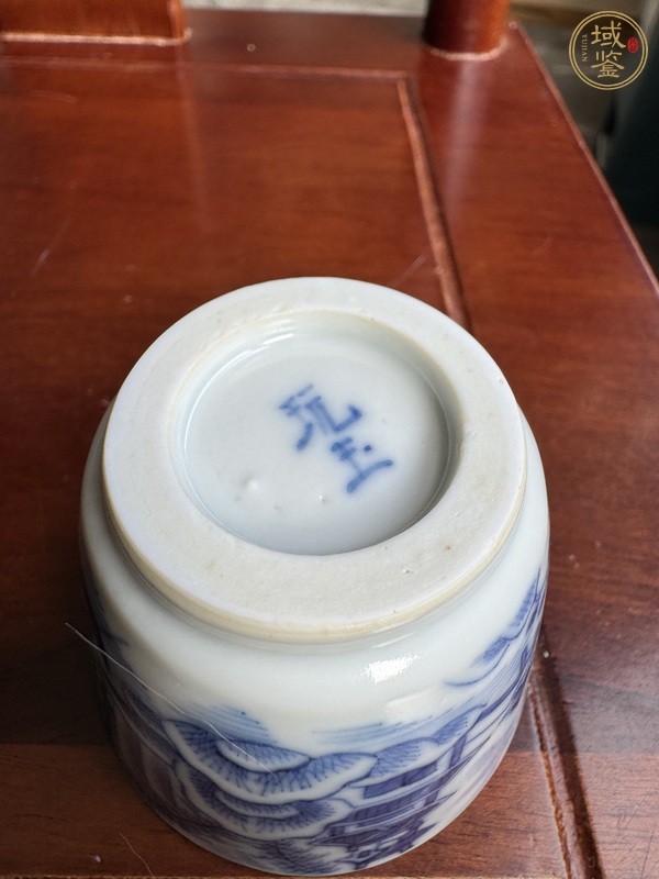 古玩陶瓷玩玉款青花杯真品鑒賞圖