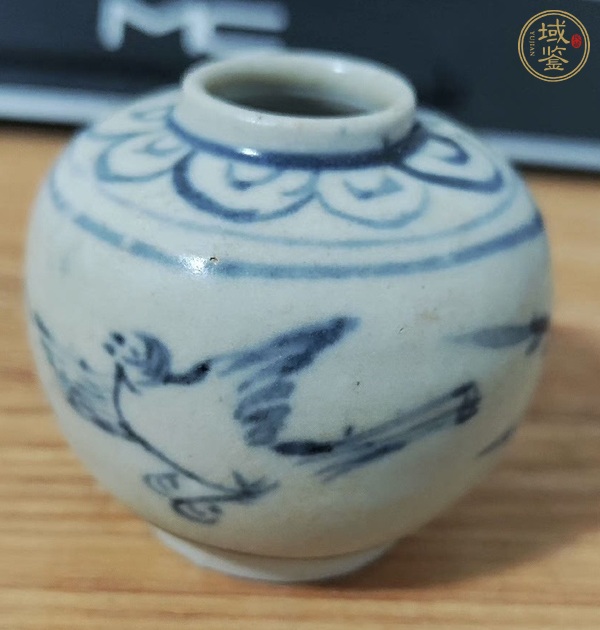 古玩陶瓷青花花鳥罐真品鑒賞圖