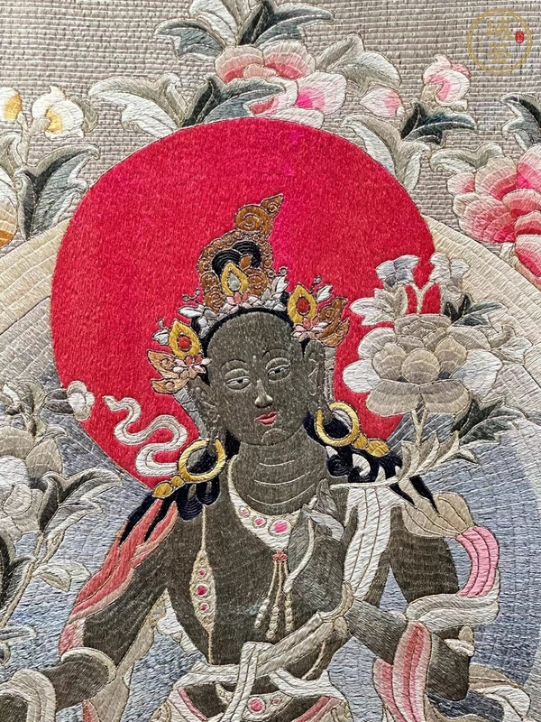 古玩雜項刺繡真品鑒賞圖