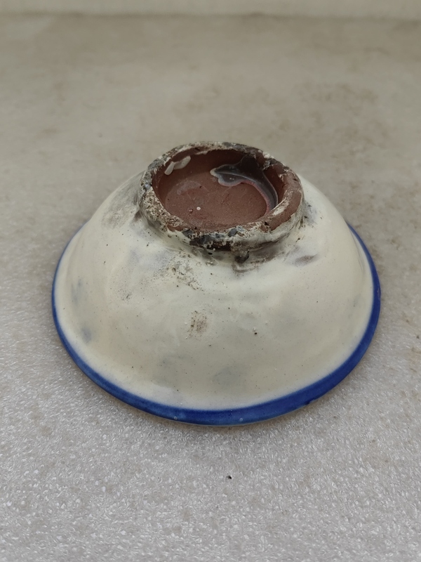古玩陶瓷青花三魚紋碗拍賣,當前價格450元