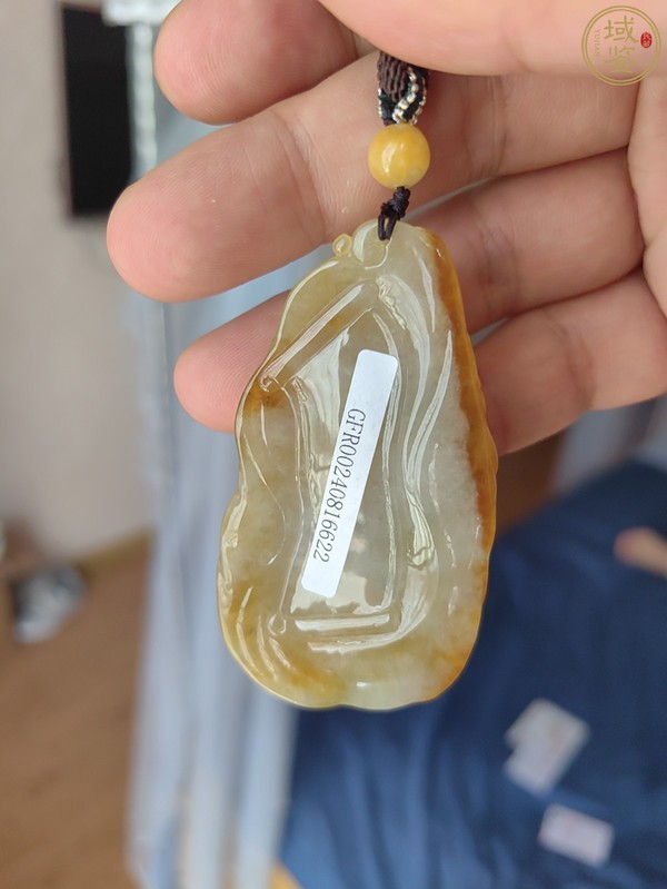 古玩玉器天然翡翠觀音掛件拍賣，當前價格5000元