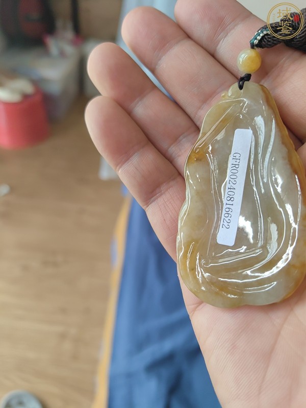 古玩玉器天然翡翠觀音掛件拍賣，當前價格5000元