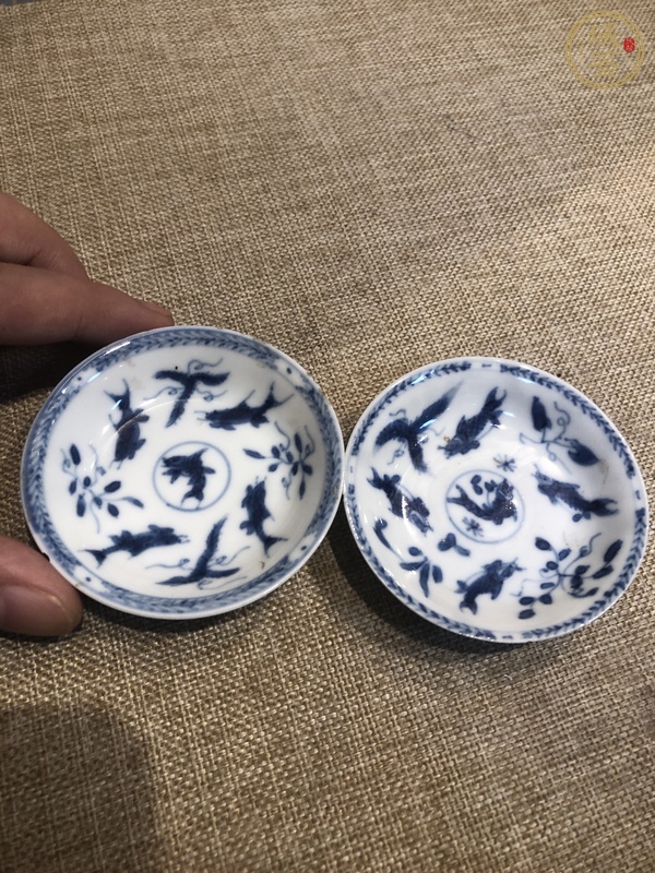 古玩陶瓷魚藻紋盤真品鑒賞圖