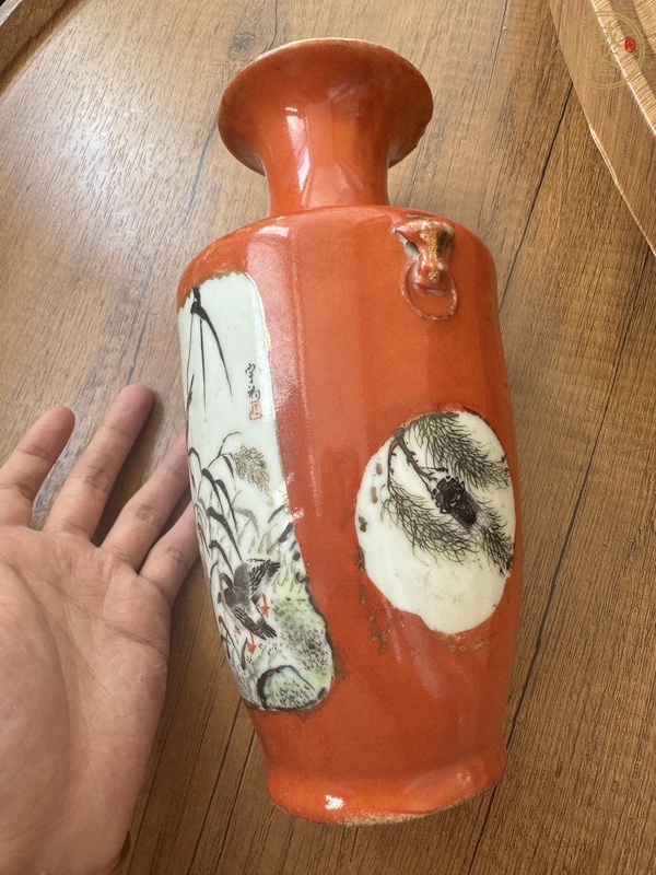 古玩陶瓷粉彩瓶真品鑒賞圖