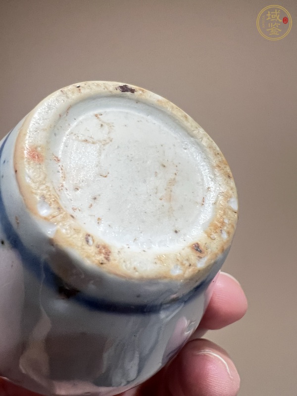 古玩陶瓷青花花卉紋蓋罐真品鑒賞圖