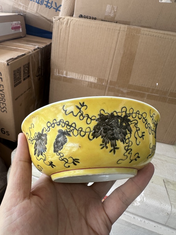 古玩陶瓷大雅齋風格花鳥紋墩式碗拍賣,當前價格2000元