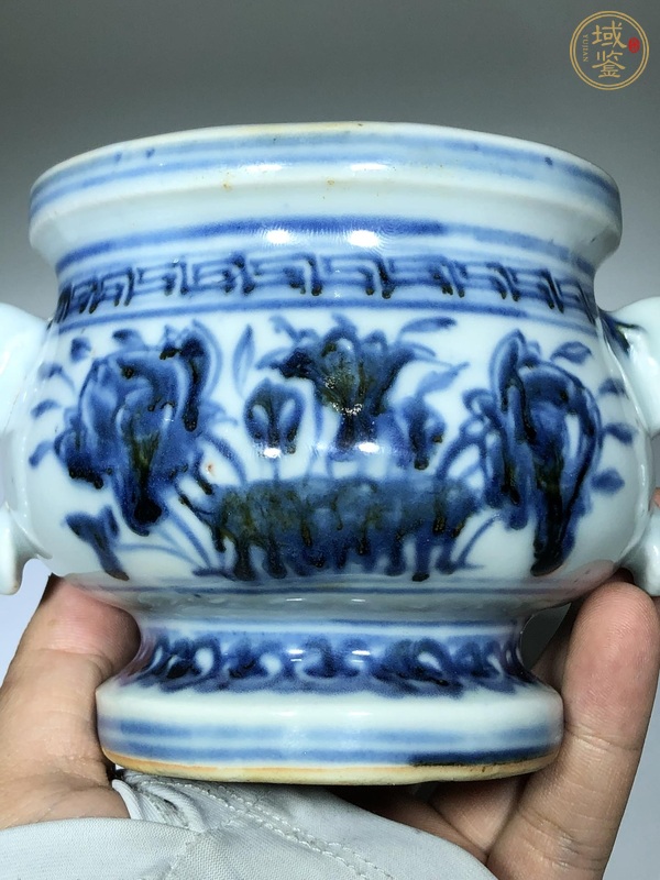 古玩陶瓷青花香爐真品鑒賞圖