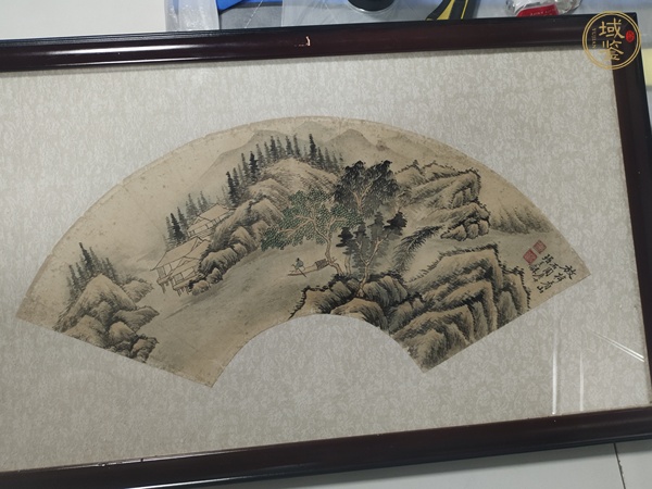 古玩字畫(huà)山水畫(huà)扇面真品鑒賞圖