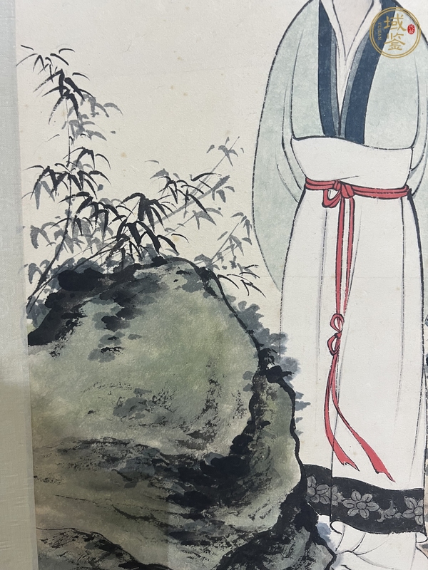 古玩字畫(huà)高柳春風(fēng)展葉時(shí)真品鑒賞圖