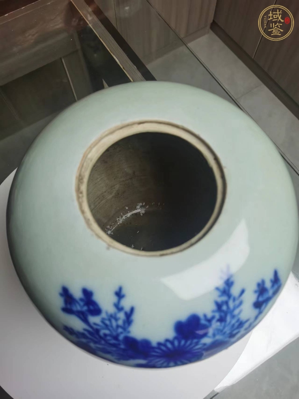 古玩陶瓷青花博古圖冬瓜罐真品鑒賞圖