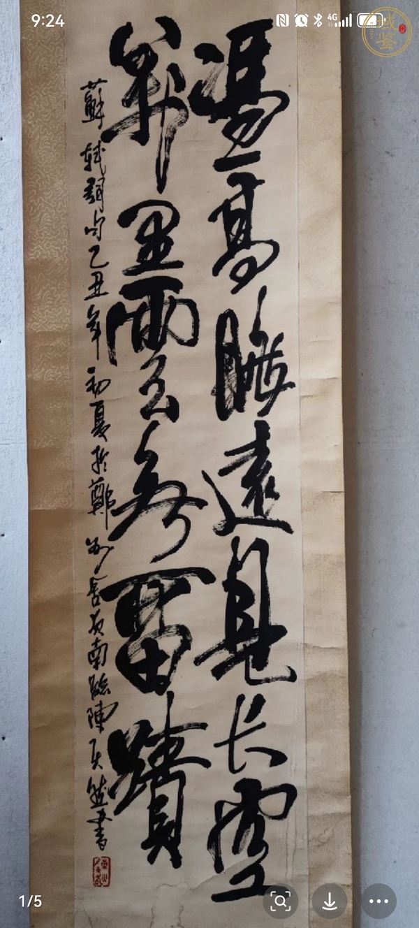 古玩字畫憑高眺遠真品鑒賞圖