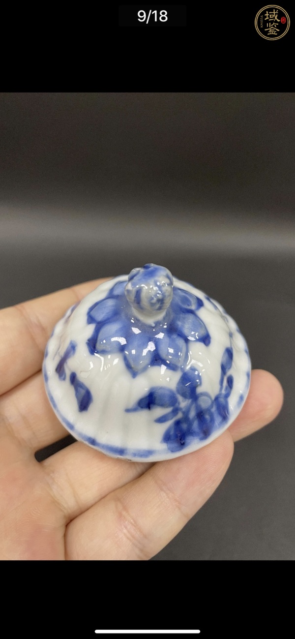 古玩陶瓷花卉紋青花執(zhí)壺真品鑒賞圖