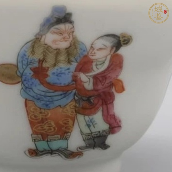 古玩陶瓷無雙譜蓋碗真品鑒賞圖